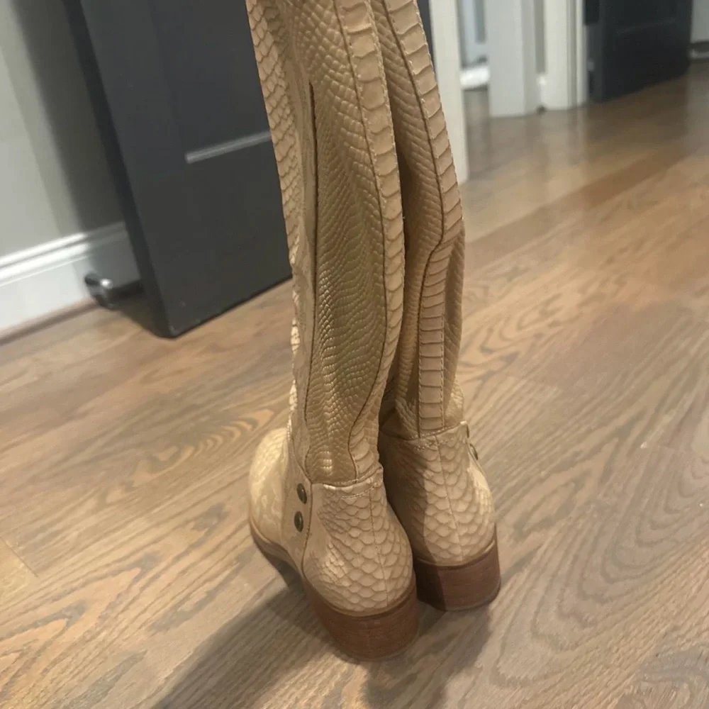 Snake skin boots